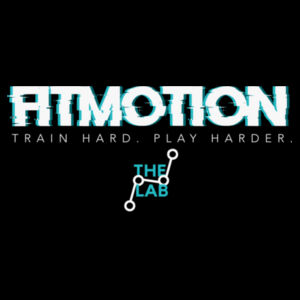 FITMOTION LAB - TRAIN HARD PLAY HARDER - WOMEN'S CROPPED HOODIE - BLACK - $JBPZ25$ Design