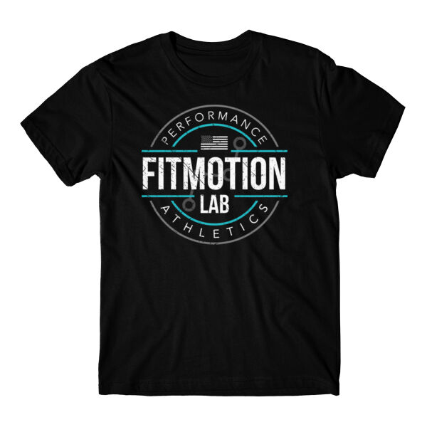 FITMOTION LAB - BADGE - MEN'S T-SHIRT - BLACK - GUZ5SK Thumbnail