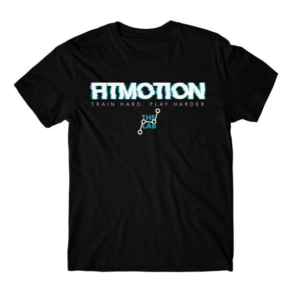 FITMOTION LAB - TRAIN HARD PLAY HARDER - MEN'S T-SHIRT - BLACK - FQPCU5 Thumbnail