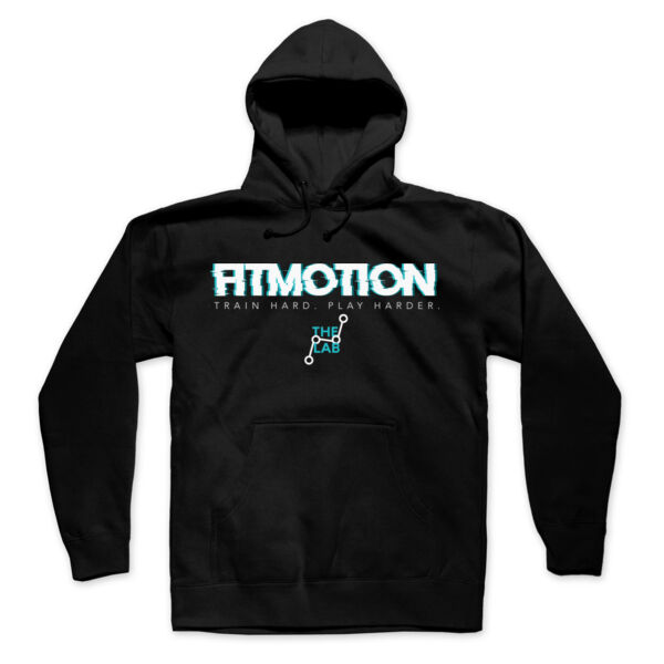 FITMOTION LAB - TRAIN HARD PLAY HARDER - MEN'S HOODIE - BLACK - 7G5NVE Thumbnail